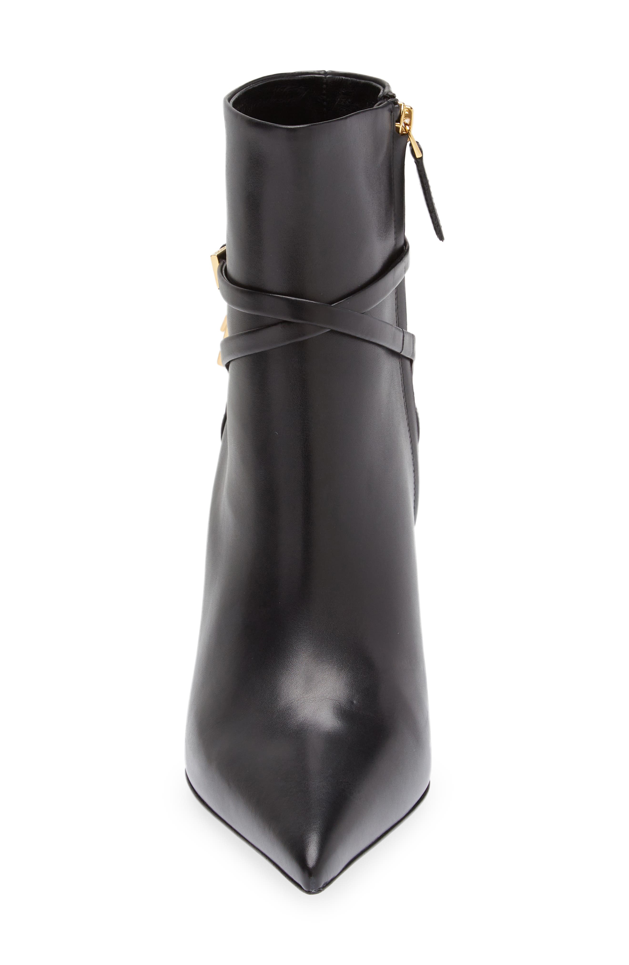 TOM FORD Padlock Pointed Toe Bootie, Alternate, color, 