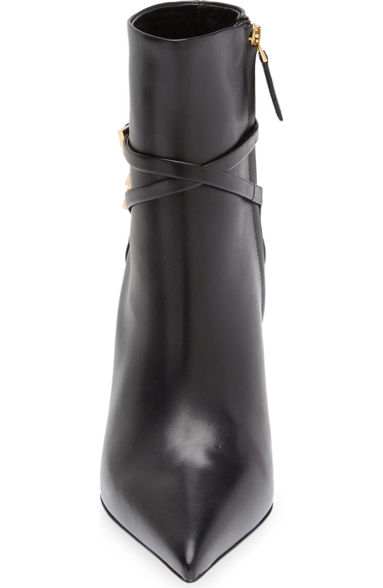 TOM FORD Padlock Pointed Toe Bootie, Alternate, color,