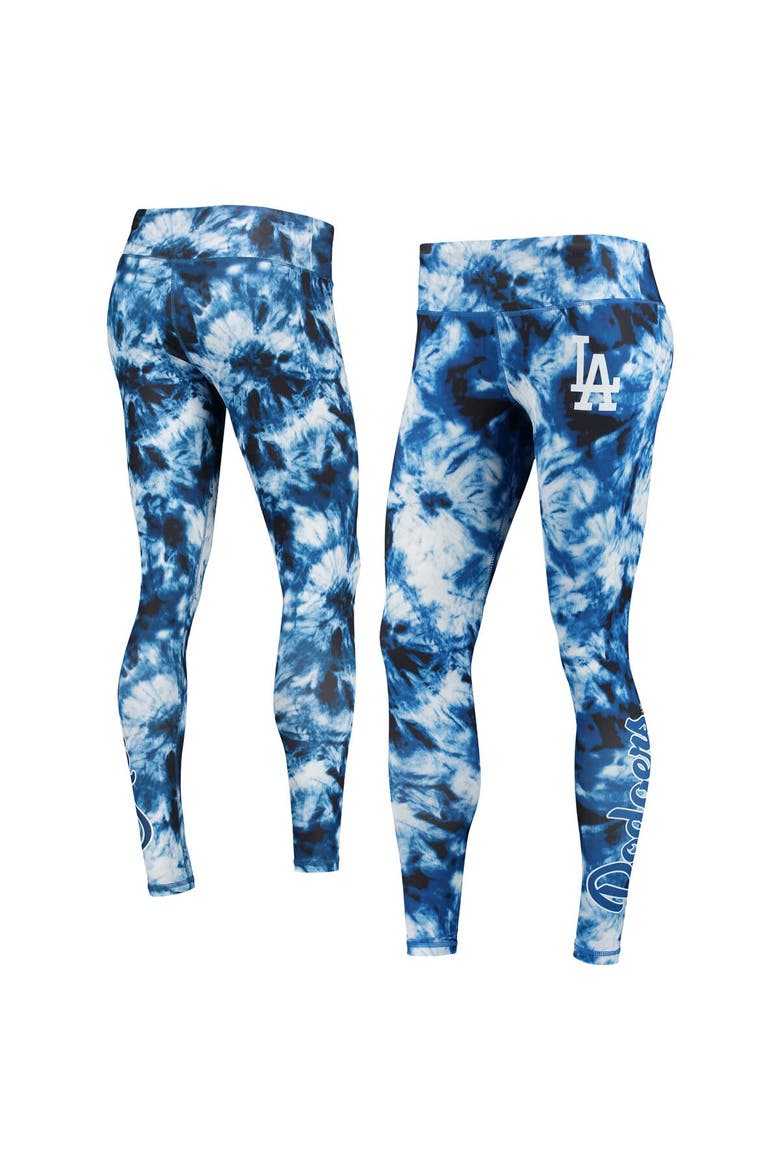 Women's FOCO Royal Los Angeles Dodgers Tie-Dye Leggings, Main, color, Royal