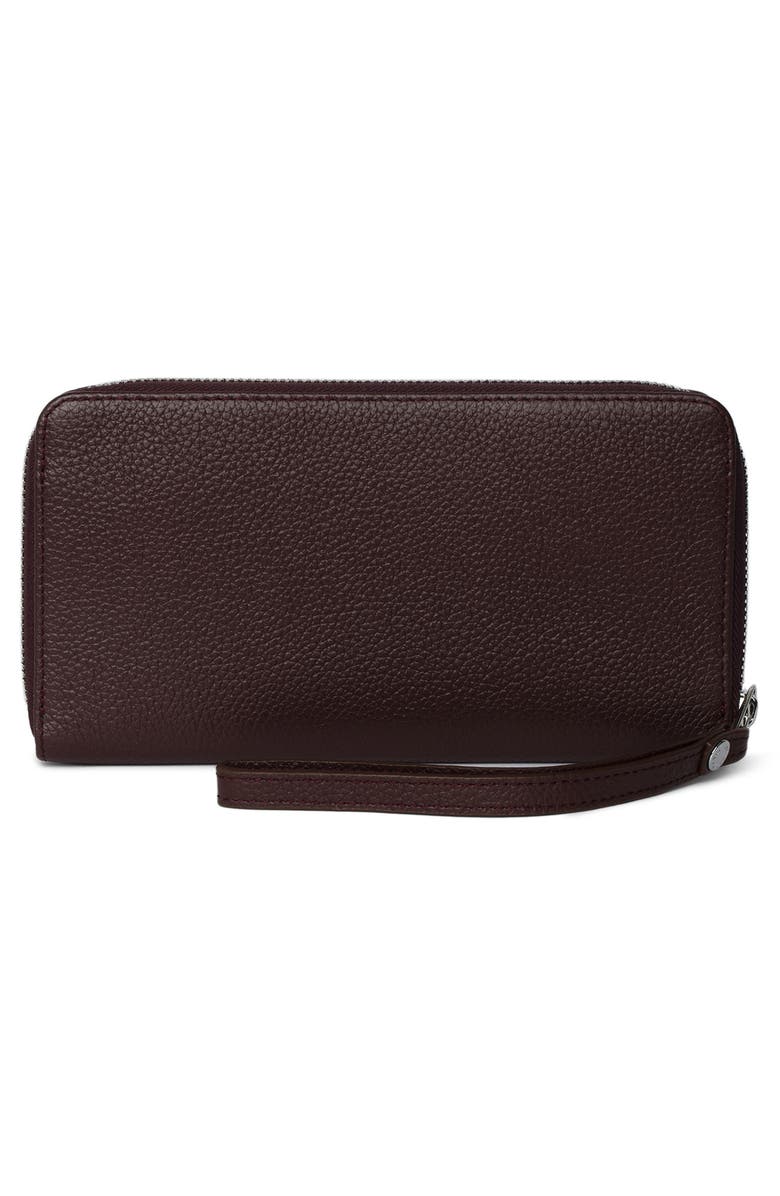 Zadig & Voltaire Compagnon Leather Zip Wallet, Alternate, color, Fierce