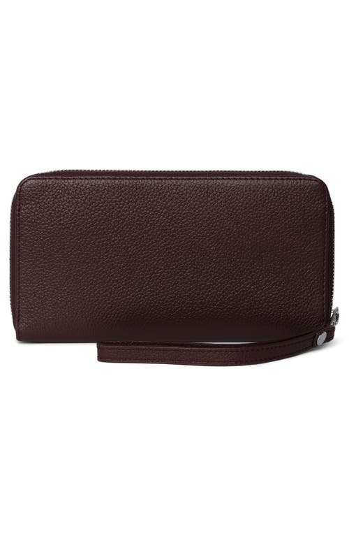 Zadig & Voltaire Compagnon Leather Zip Wallet In Red
