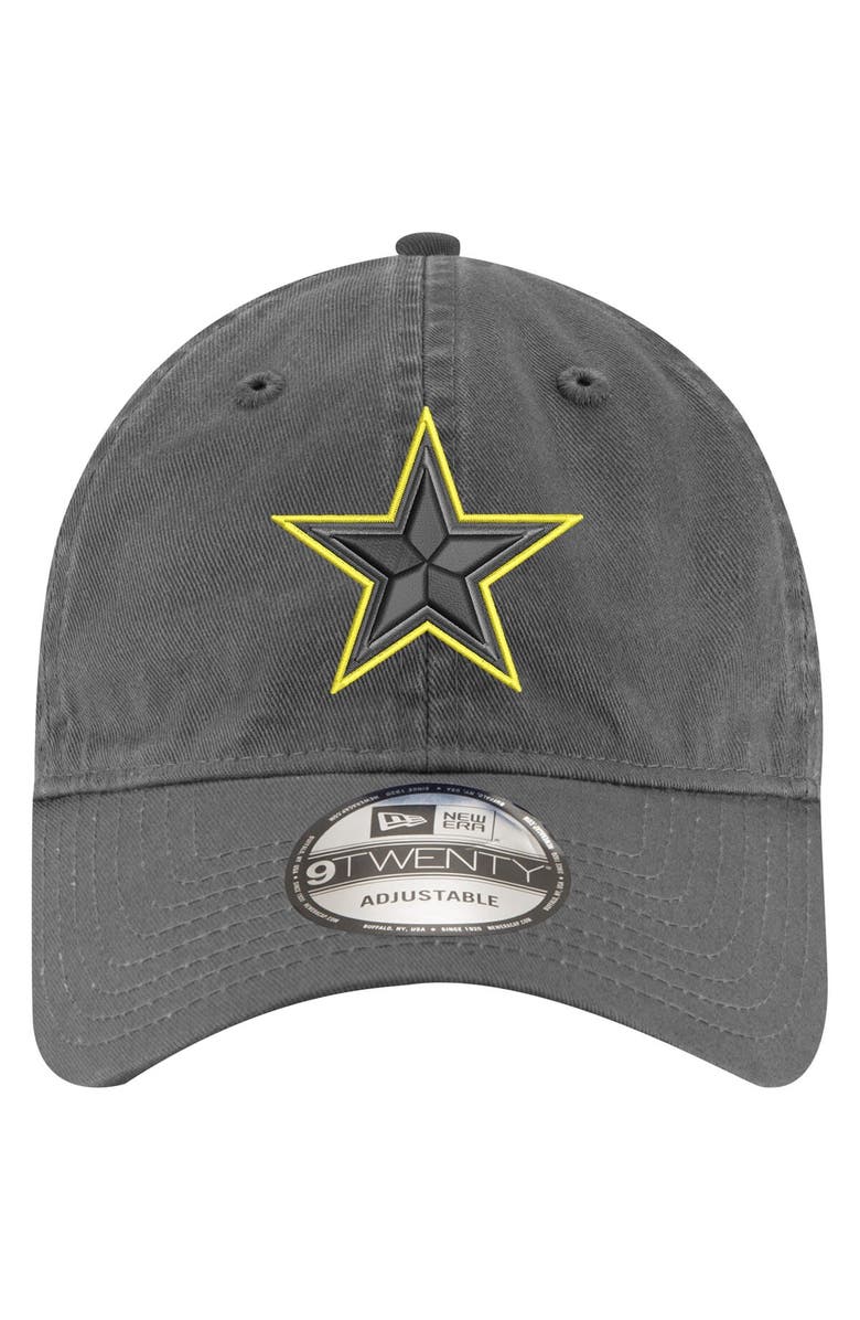 New Era Men's New Era Graphite Dallas Cowboys Volt 9TWENTY Adjustable Hat, Alternate, color, Graphite