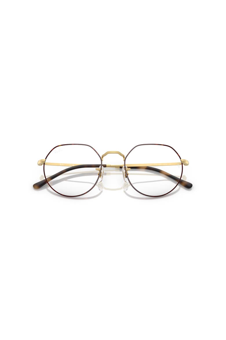 51mm Irregular optical glasses, Alternate, color, Gold/ Tortoise