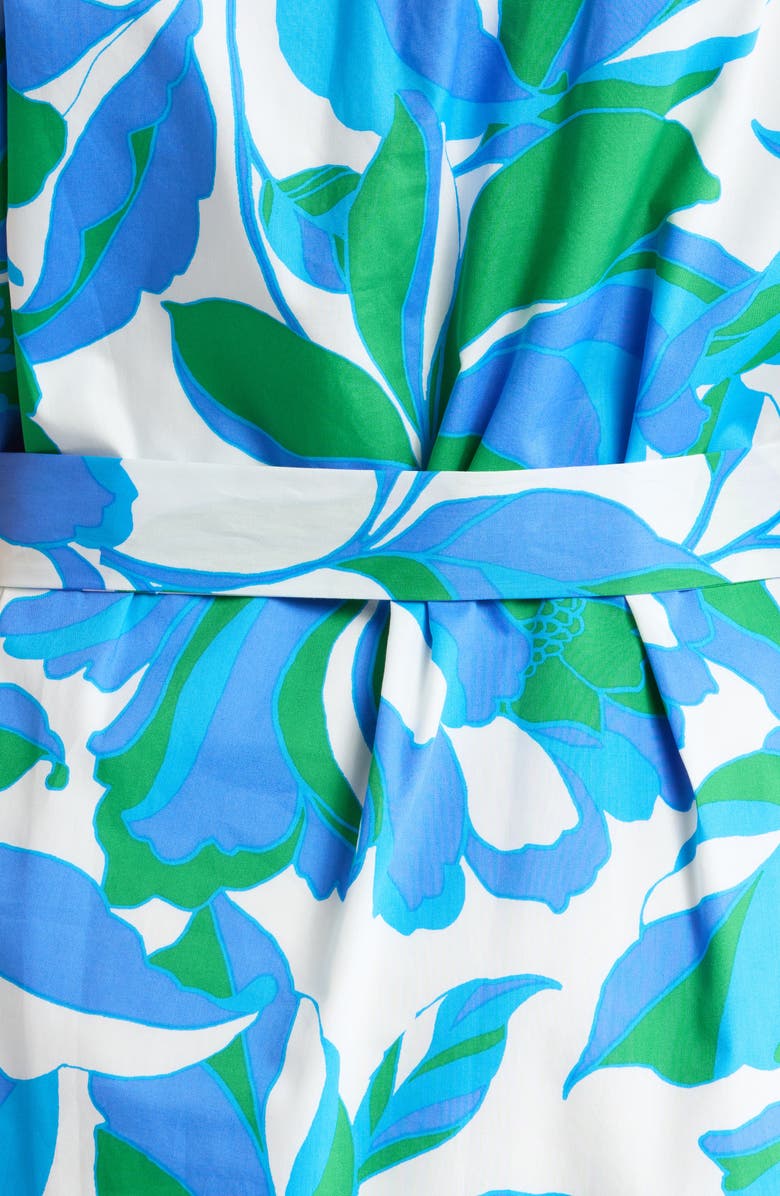 SUGARLIPS Pansie Floral Orela Shift Minidress, Alternate, color, White Blue Green