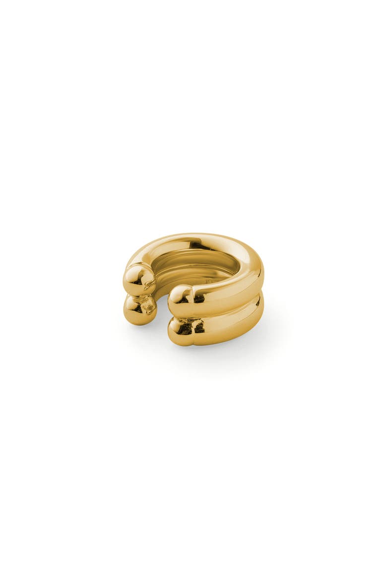 Double Regina Ear Cuff, Main, color, GOLD PLATED