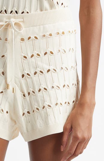 【Zimmermann】High-rise pointelle shorts Zimmermann Rhiannon Pointelle Knit Shorts | Nordstrom