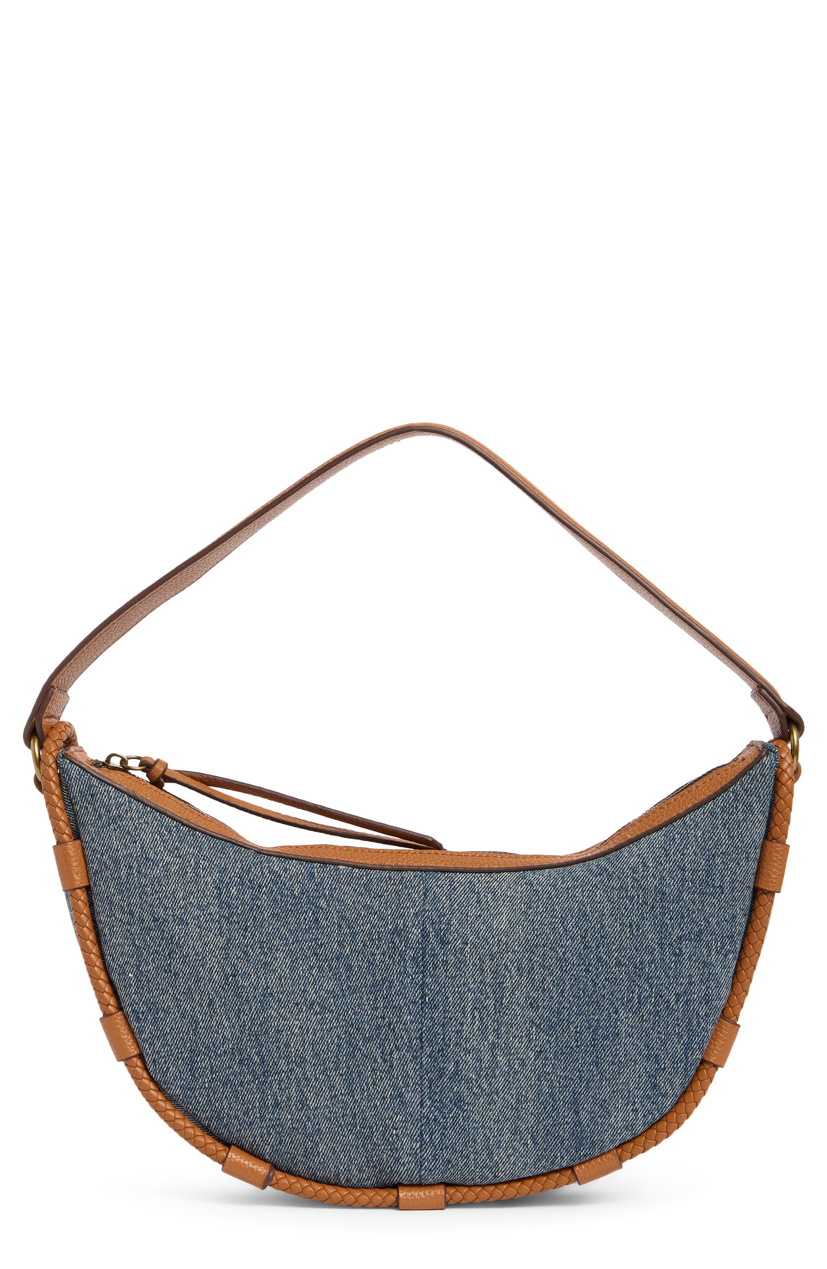 Lucky Brand Ezri Denim Shoulder Bag, Main, color, Denim