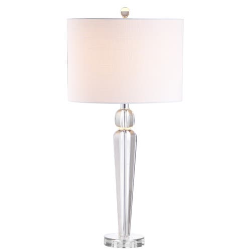 Jonathan Y Designs Elizabeth 28.5in Crystal Led Table Lamp In Clear