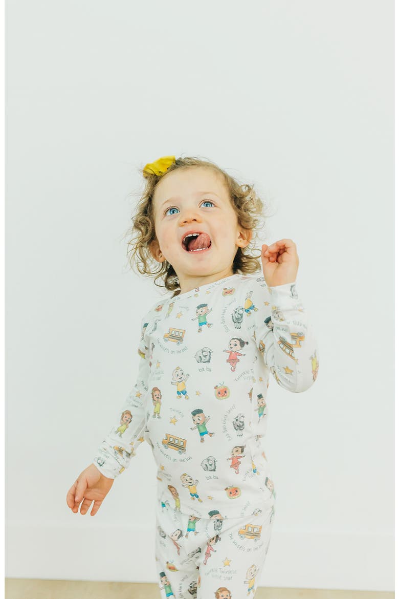 CoComelon Fitted Two-Piece Pajamas, Alternate, color, LIGHT BEIGE