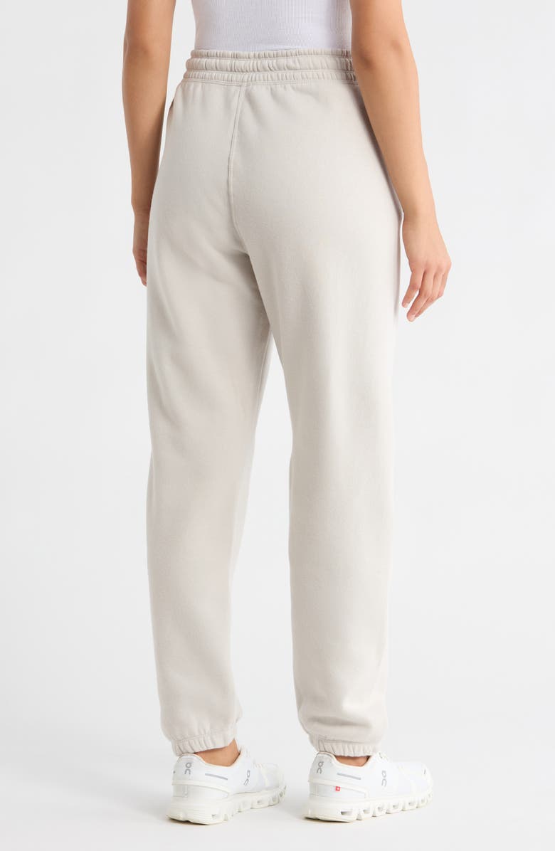 Calvin Klein Rib Trim Fleece Joggers, Alternate, color, Porcini