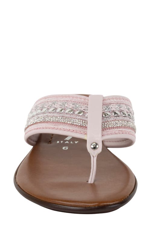 Italian Shoemakers Zali Slide Sandal In Blush