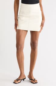 Longchamp Leather Miniskirt