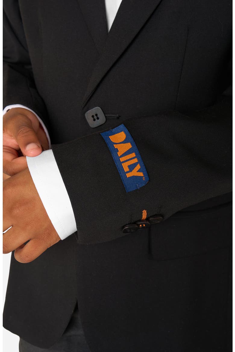 x Minecraft Kids' Daily Slim Fit Black Stretch Sport Coat, Alternate, color, BLACK