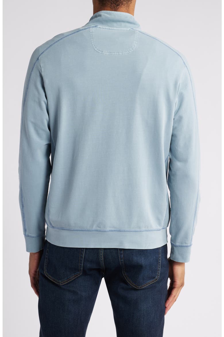 French Terry Half Zip Pullover, Alternate, color, NORSE BLUE
