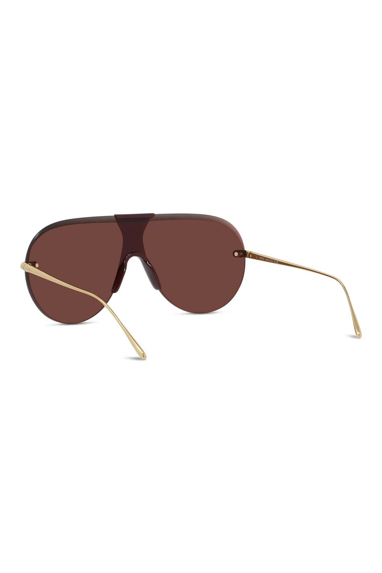 Slim Pilot Sunglasses, Alternate, color, SHINY ENDURA GOLD / BORDEAUX