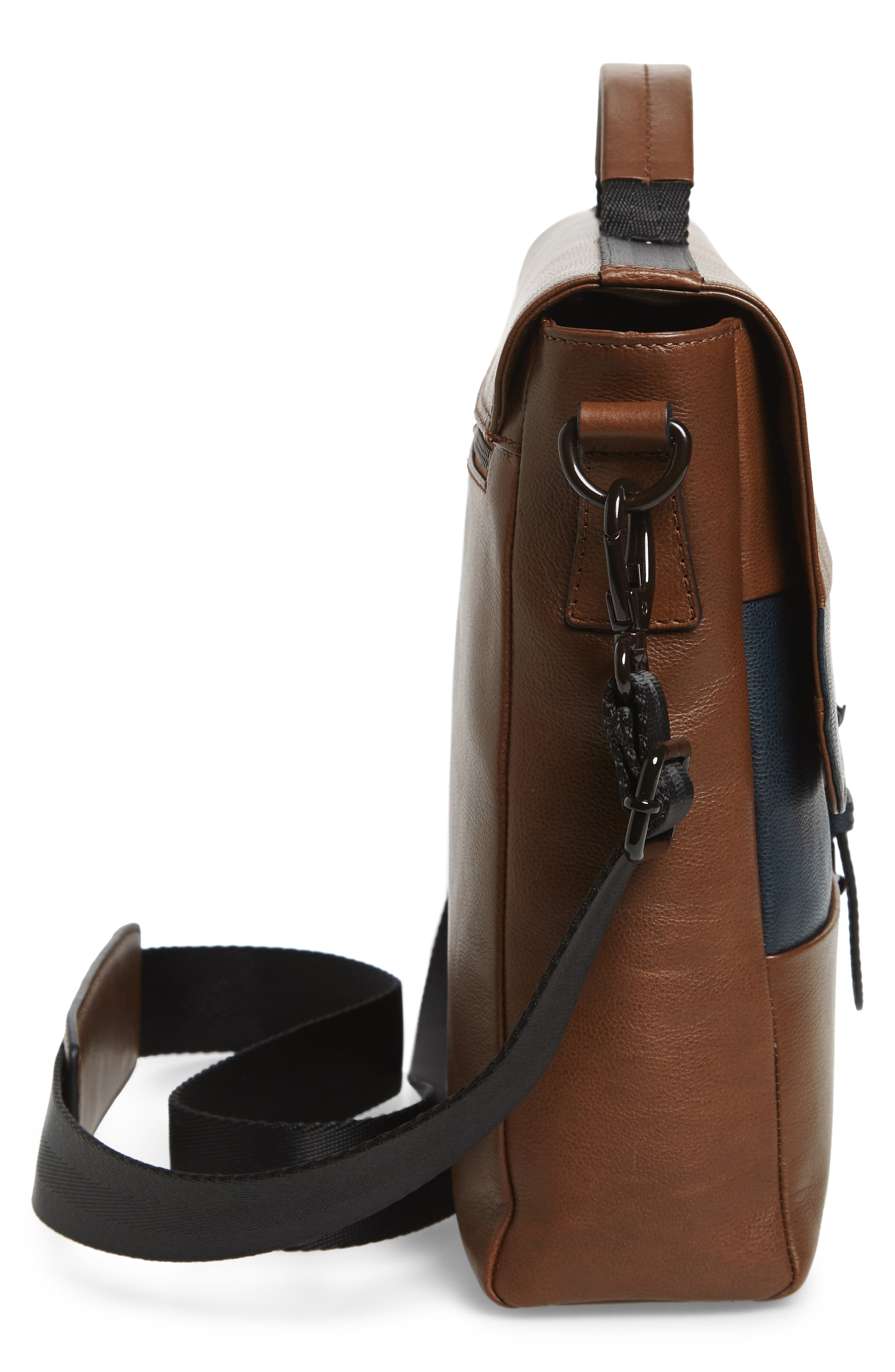 Ted Baker London Leather Briefcase, Alternate, color, 