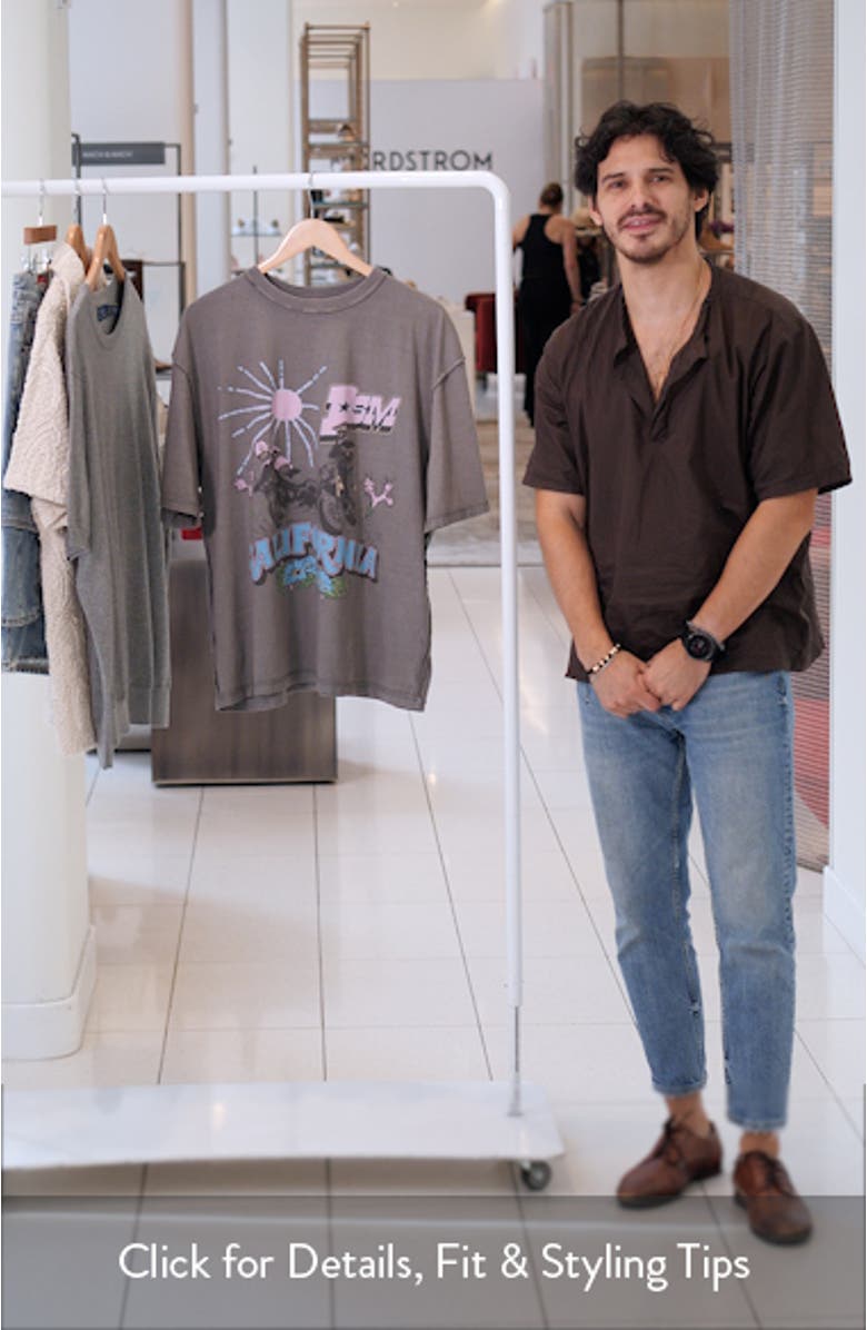 California Racing Cotton Graphic T-Shirt, sales video thumbnail