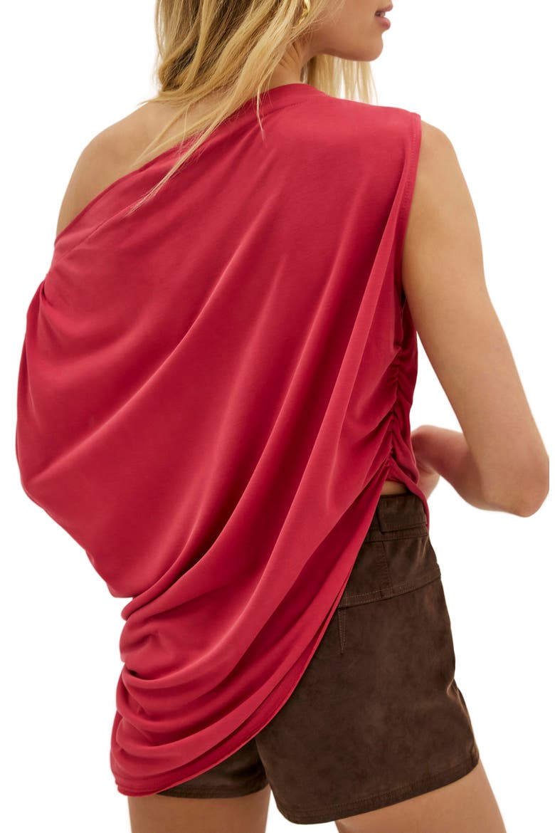 Cascadia One-Shoulder Tunic Top, Alternate, color, BERRY TWIST