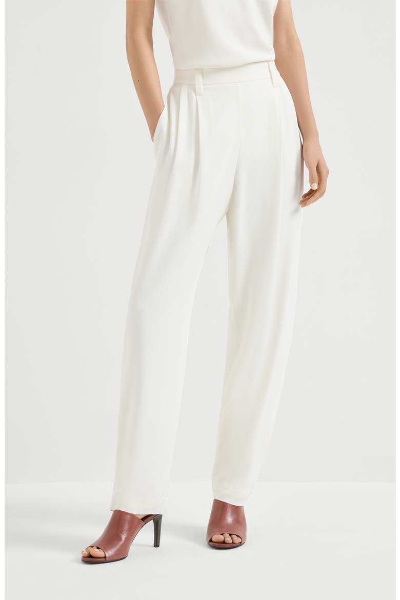 Slouchy trousers, Main, color, White