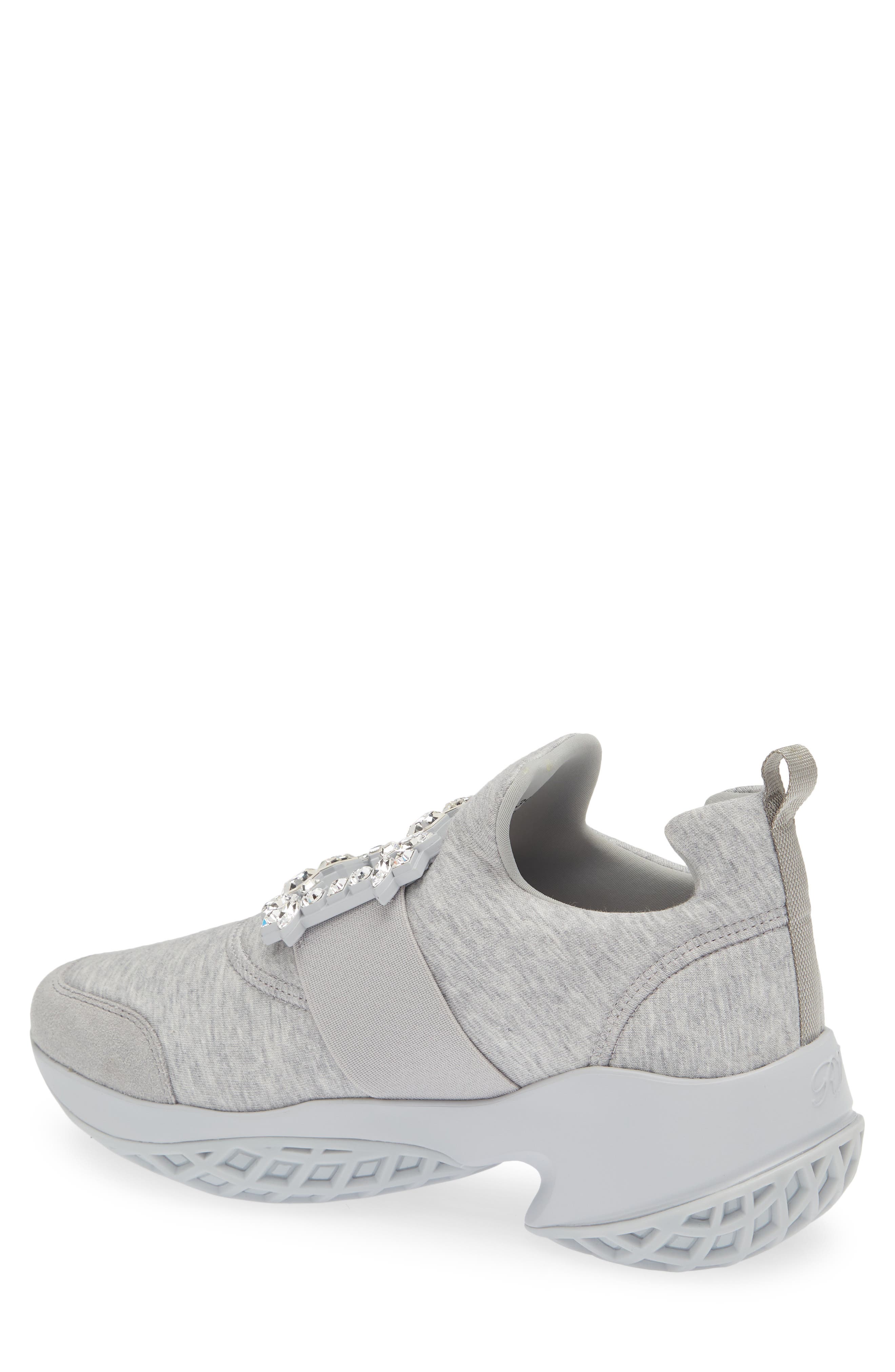 Viv Run Strass Sneaker, Alternate, color, GRIGIO/ GRIGIO CHIARO