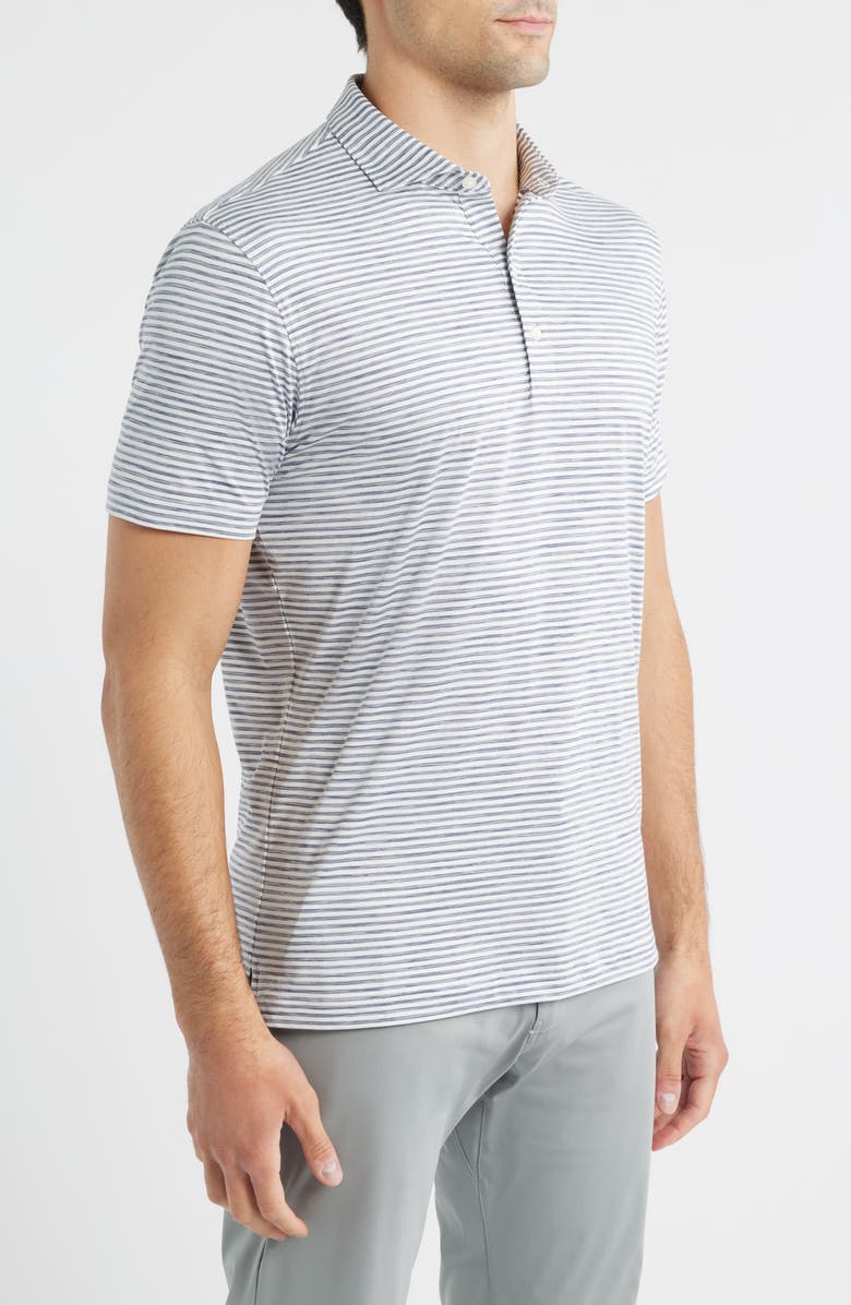 johnnie-O Seymour Stripe Featherweight Performance Polo, Alternate, color,