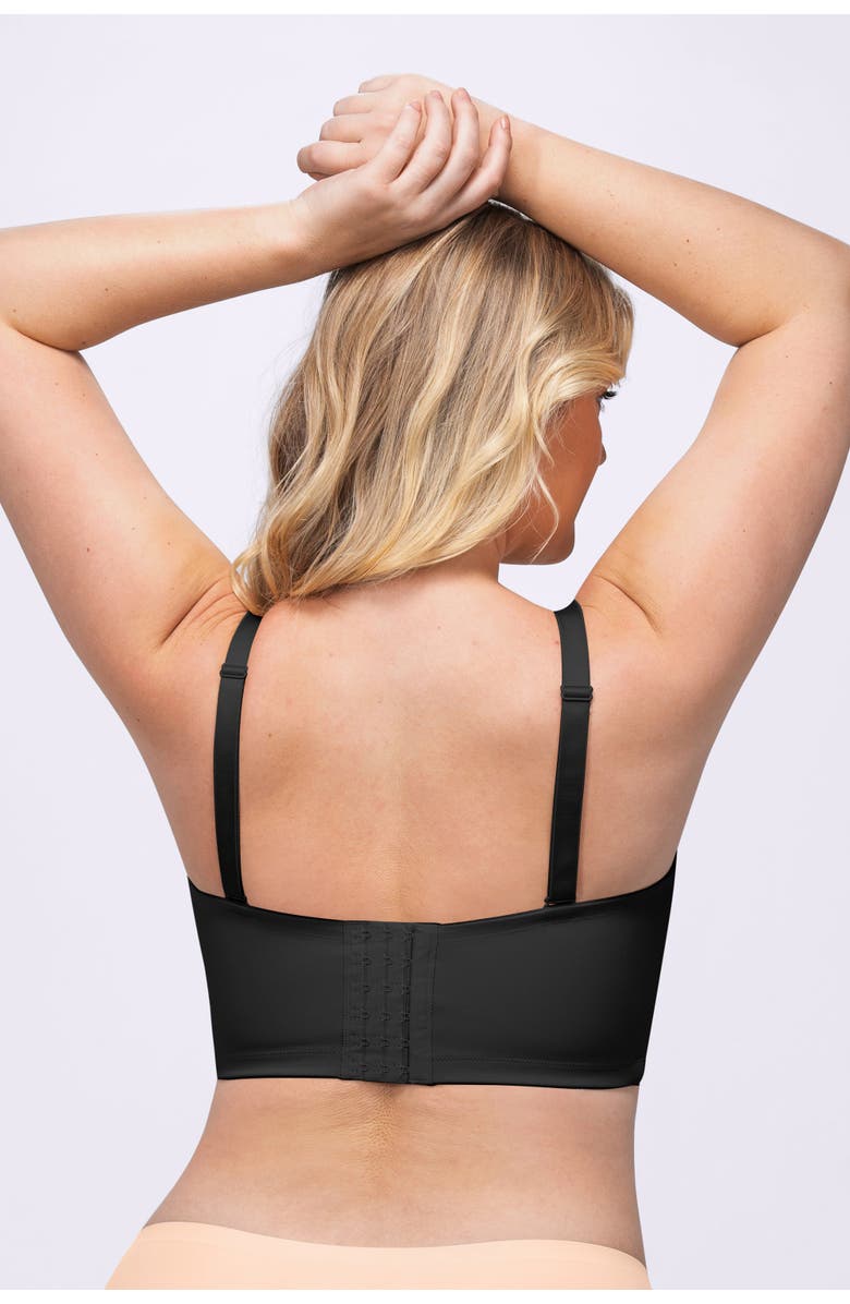 Shapellx Strapless Convertible Underwire Bra Full Coverage, Alternate, color, Black