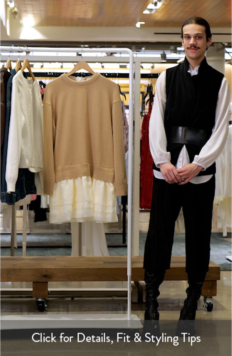 Kalyn Mixed Media Long Sleeve Minidress, sales video thumbnail