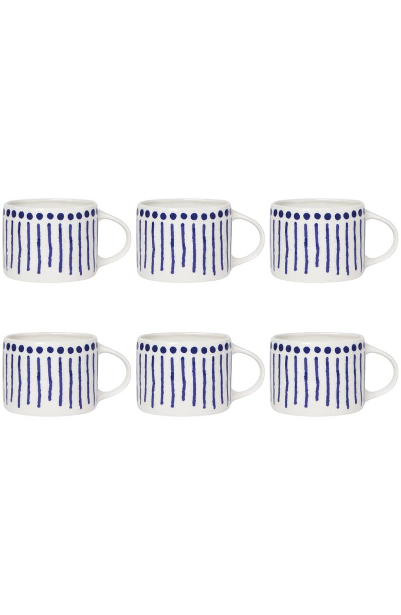 Danica Brands Porcelain Mug 12oz - Set of 6, Main, color, White