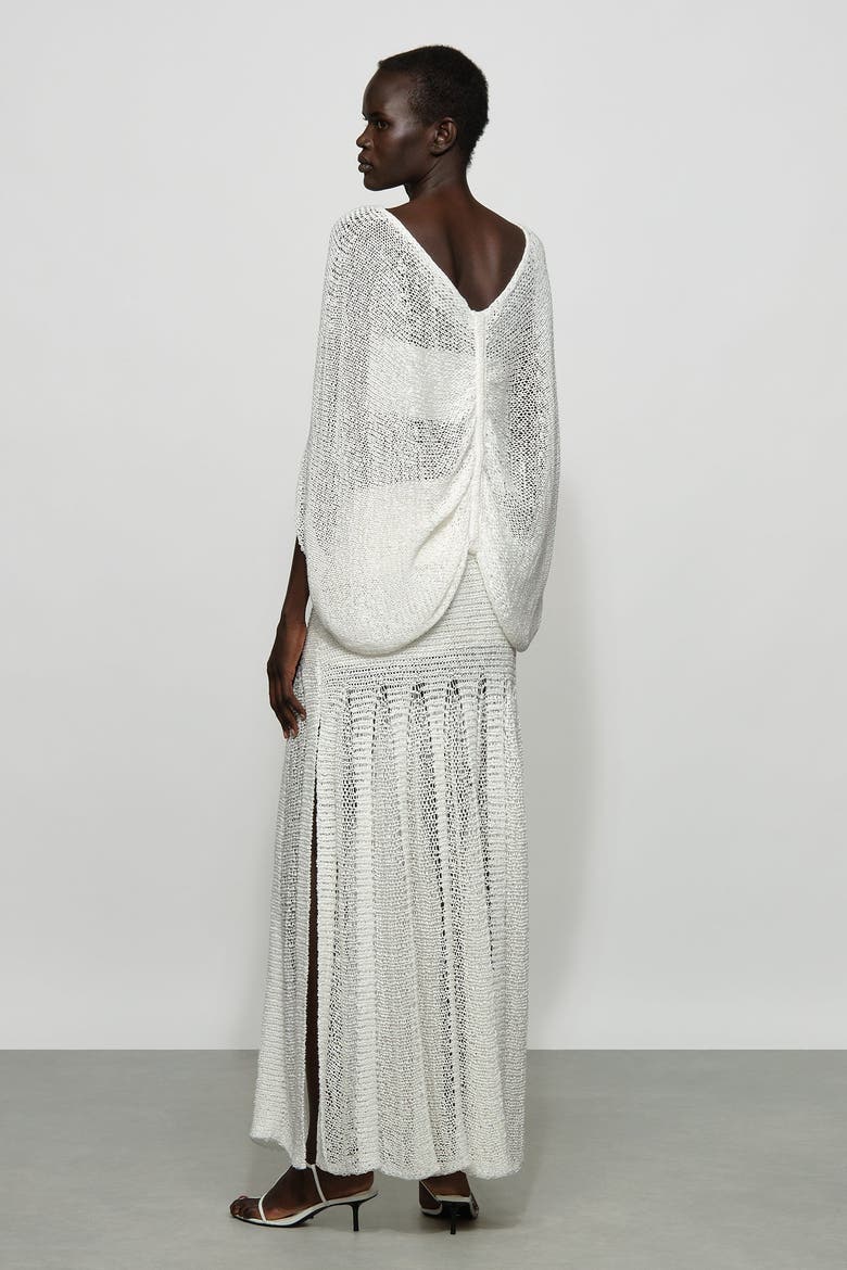 Kiernan Knit Skirt, Alternate, color, White
