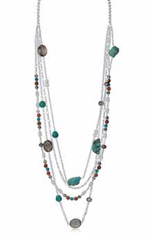 JARDIN Multi Strand Chain Necklace