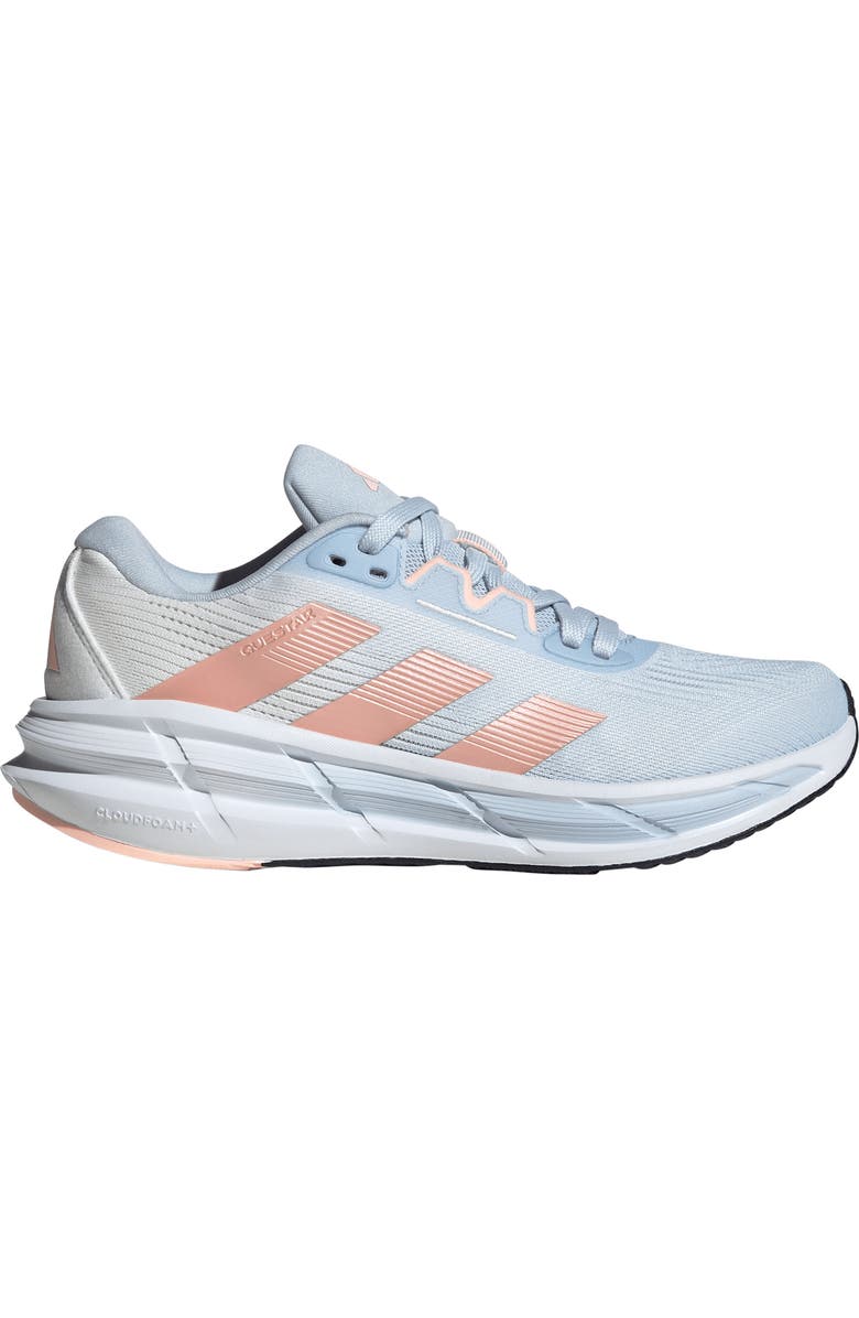 adidas Questar 3 Running Shoe, Alternate, color, Crystal Sky/ Orange/ Blue