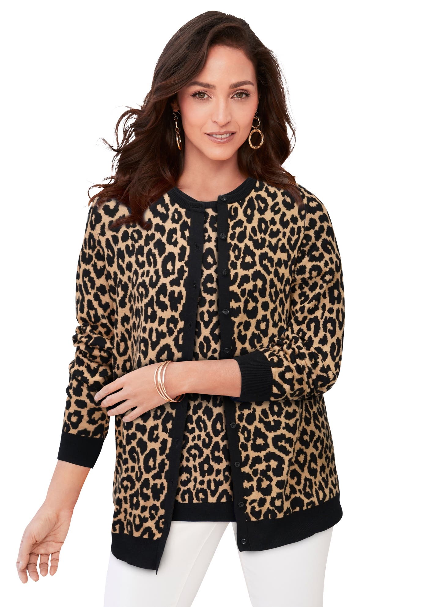 Fine Gauge Button-Front Cardigan - image 3