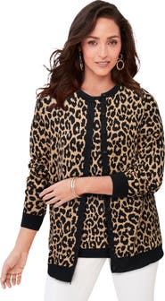 Jessica London Fine Gauge Button Front Cardigan