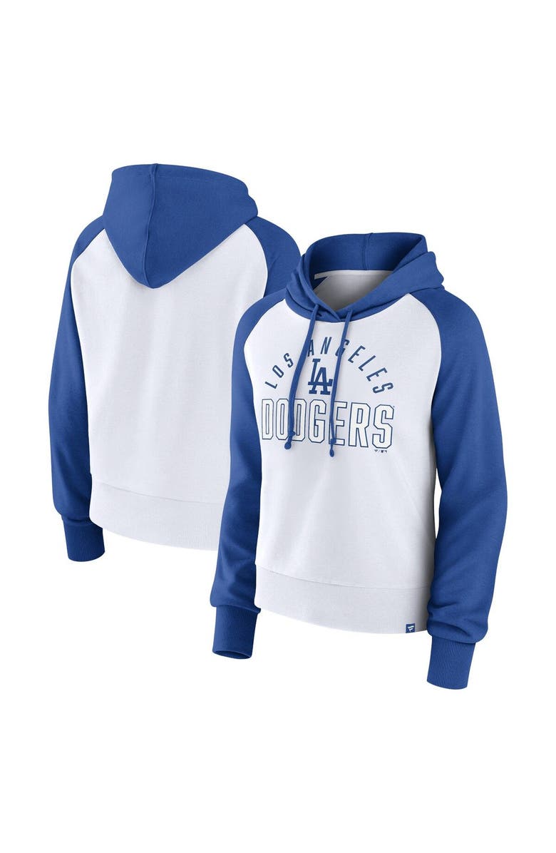 FANATICS Women's Fanatics Branded Royal/White Los Angeles Dodgers Pop Fly Pullover Hoodie, Main, color,
