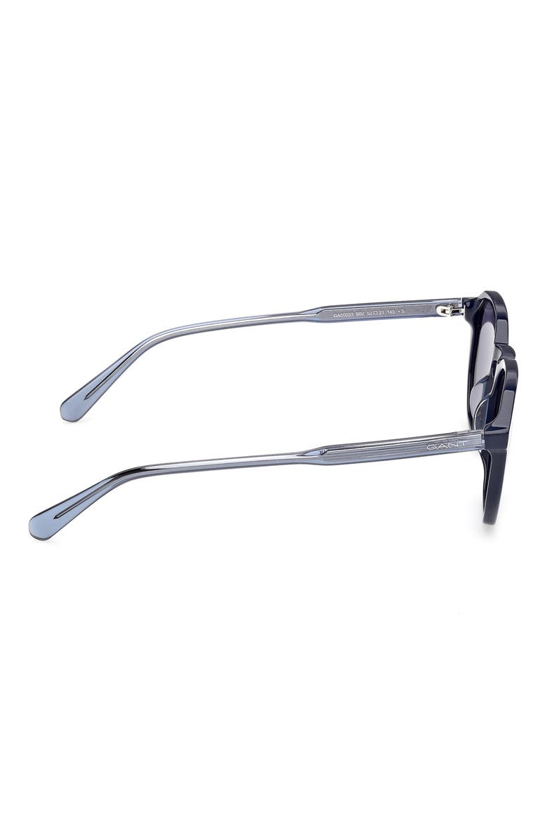 Geometric Sunglasses, Alternate, color, SHINY BLUE / BLUE