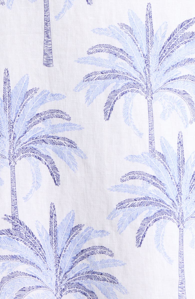 Tommy Bahama Palm Banks Sleeveless Linen Shift Minidress, Alternate, color, Sanibel Blue