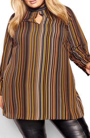 City Chic Tie Back Tunic Top