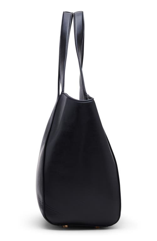 Anne Klein Tote Bag With Removable Zip Pouch In Black