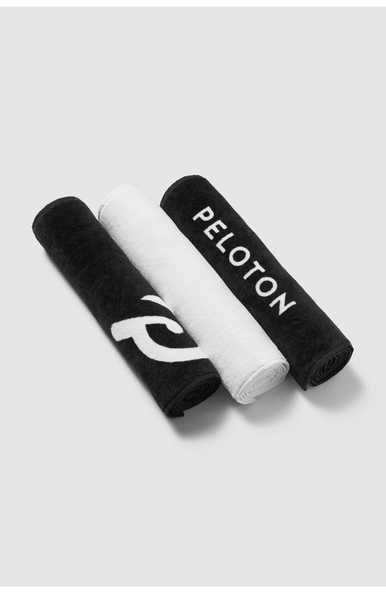 Peloton Sweat Towel Set, Main, color, Black