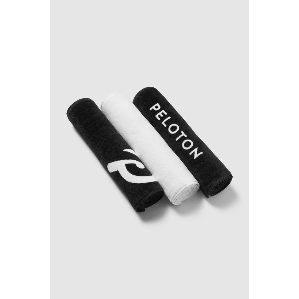 Peloton Sweat Towel Set In Black