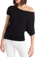 Marcella Elena One-Shoulder Jersey Top