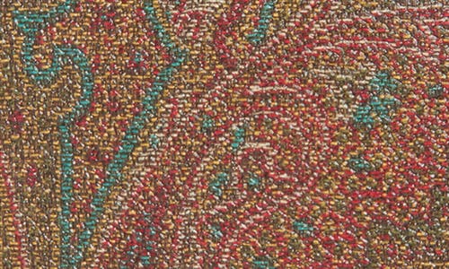 Etro Arnica Coated Canvas Wallet On A Chain In Brown