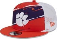 New Era Men's New Era Orange Clemson Tigers Tear Trucker 9FIFTY Snapback Hat