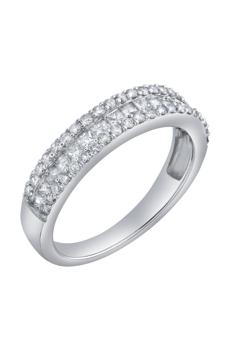 Celara 0.80 Ct 10K Gold Diamond Band, Alternate, color, 10K White Gold
