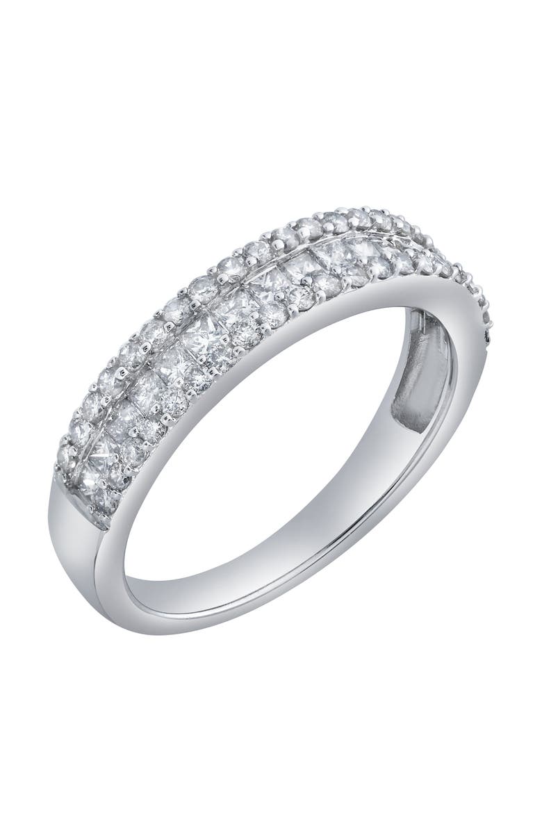 LuvMyJewelry Celara 0.80 Ct 10K Gold Diamond Band, Alternate, color, 10K White Gold