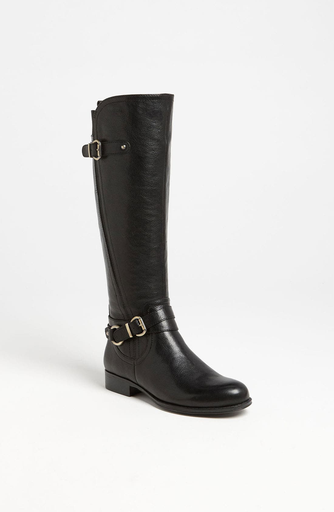 'Juletta' Tall Riding Boot, Main, color, BLACK