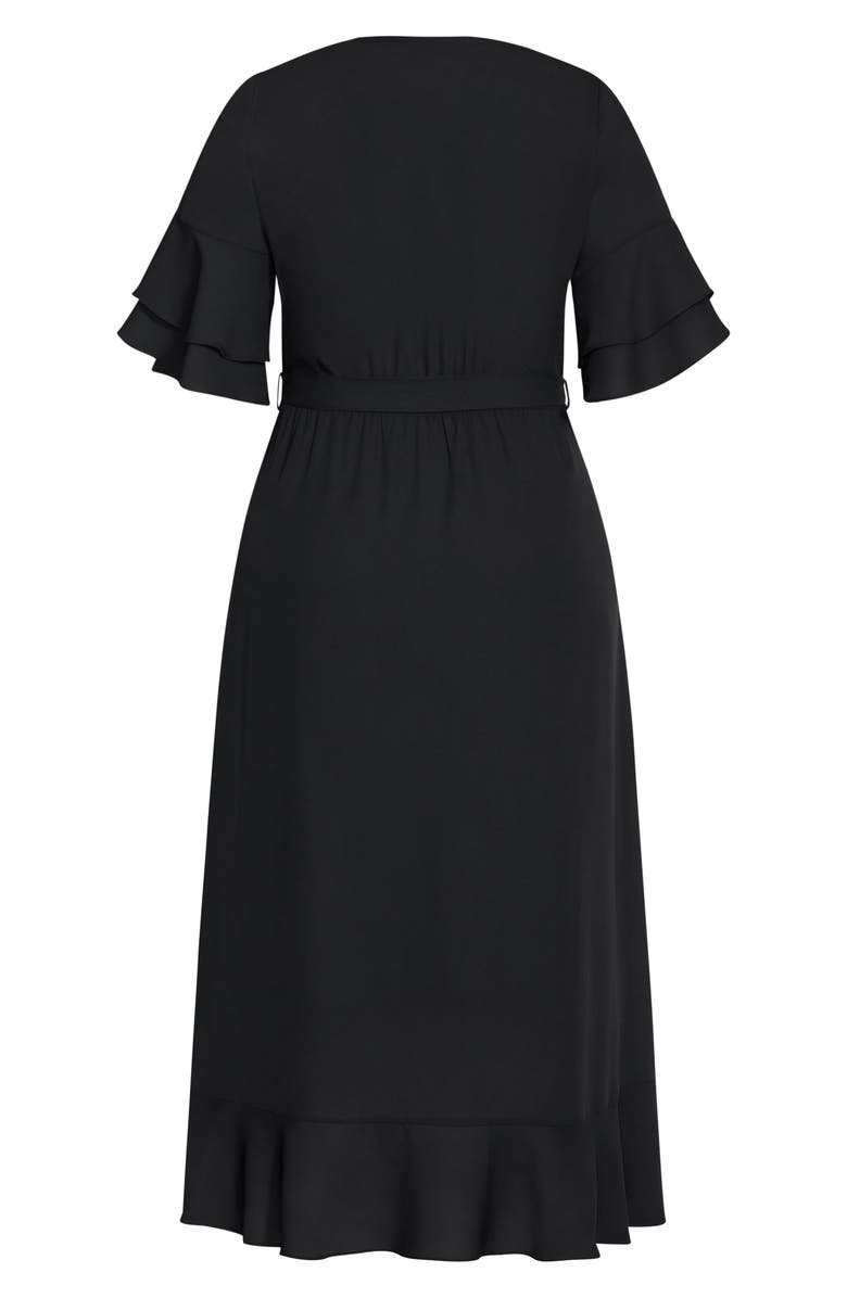 City Chic Flutter Me Wrap Maxi Dress, Alternate, color, 