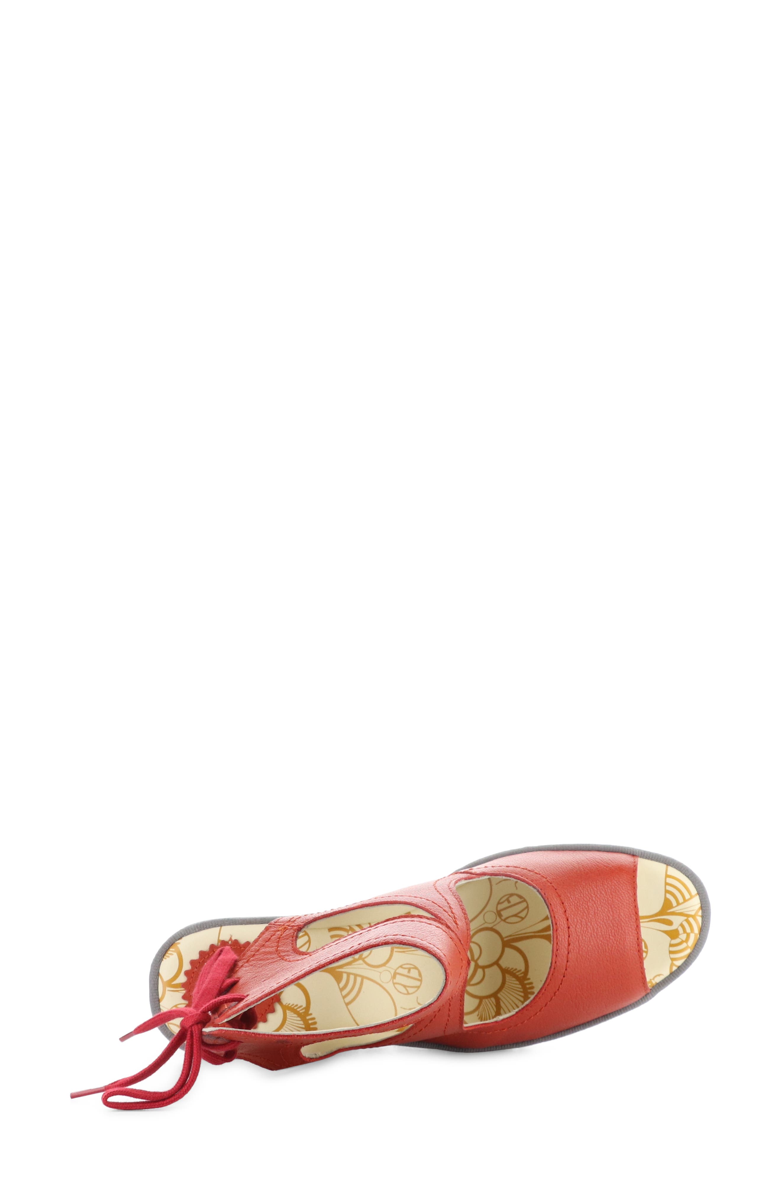 Yulp Platform Wedge Sandal, Alternate, color, DEVIL RED