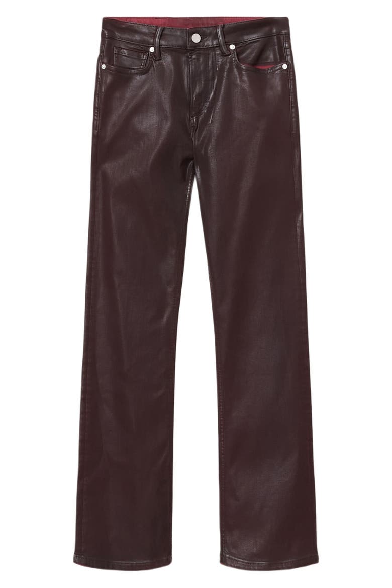 Haldan Coated Straight Leg Jeans, Alternate, color, BURGUNDY RED