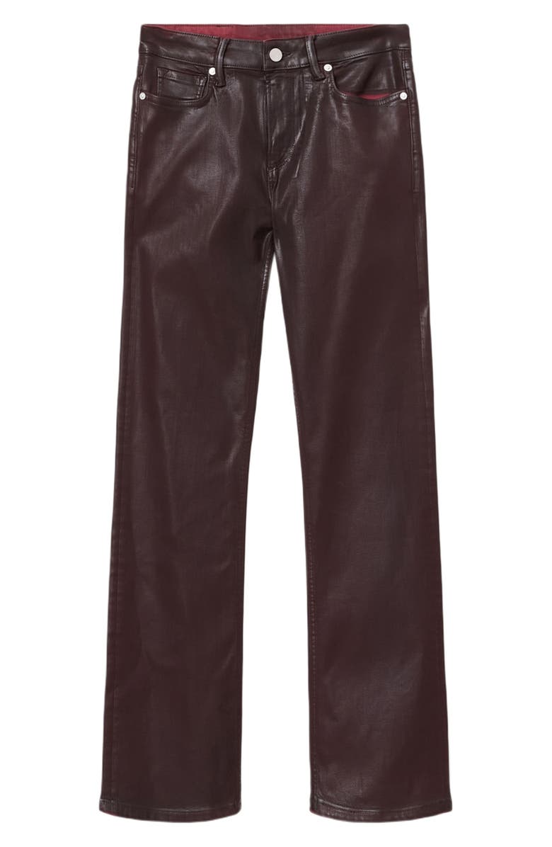 AllSaints Haldan Coated Straight Leg Jeans, Alternate, color, Burgundy Red